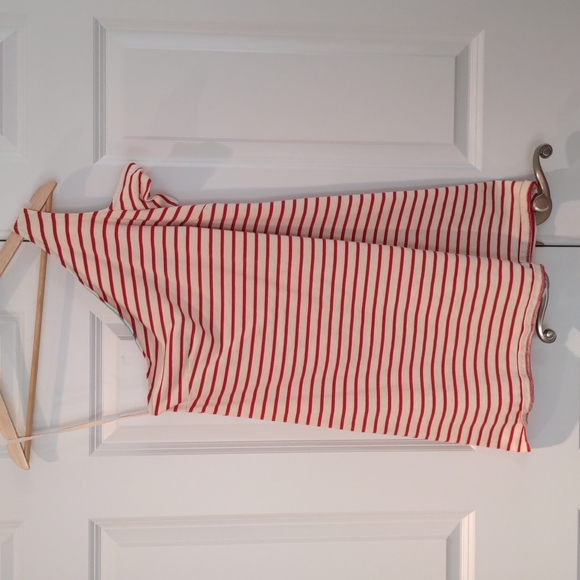 Maeve Marketa dress one shoulder red white EUC S - Picture 2 of 3